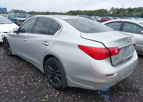 2014 Infiniti Q50 Hybrid Premium z USA, uszkodzony, nr VIN JN1AV7AR0EM700907